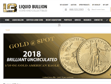Tablet Screenshot of liquidbullioncac.com